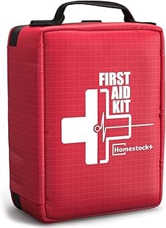 LAOZYBF Homestockplus 【2021 New】Professional First Aid Kit, Trauma Kit with Labelled Compartments Molle System for Car, Hiking, Backpacking, Camping, Traveling, and Cycling