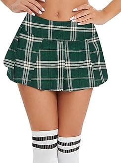 Avidlove Mini Pleated Skirts for Women Mini Plaid Skirt XS-XXL