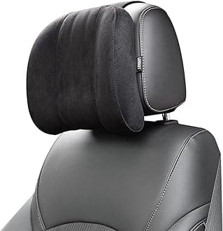 Forbell Premium Memory Foam Car Neck Pillow with Washable Cover - Provides Comfortable Neck Support for Driving and Travel 1pc(Black)