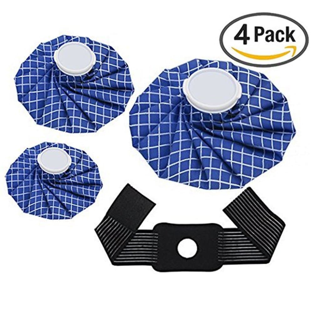 CAMMATE Hot Cold Ice Bag Pack 3 Pack 11' 9' 6'with Ice Wrap Breathable and Adjustable Instant Ice Pack for Sports Injuries, Hot & Cold Therapy for Headaches Hip Shoulder Back Knee Pain Relief