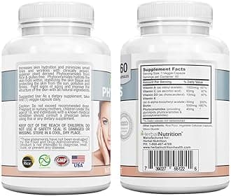 Herbal Nutrition Phytoceramides from Rice with Biotin Vitamin A, C, D and E, Three Bottle Pack, 180 Capsules 40mg