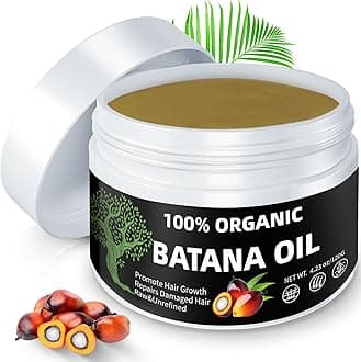 Batana Oil for Hair Growth, 100% Natural Pure Unrefined Organic Batana Oil from Honduras, Prevent Hair Loss, Enhance Thickness & Eliminate Split Ends for Men & Women 4.23 Fl Oz