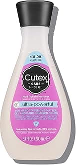 Gel Nail Polish Remover, Ultra-Powerful & Removes Glitter and Dark Colored Paints, Paraben Free, 6.76 Fl Oz