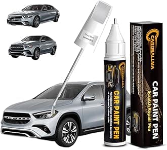 Car Touch Up Paint(922 Cirrus Silver Metallic) for Mercedes-Benz, Color Accurate Car Scratch Repair Remover Pen,Auto Paint Quick and Easy to fix vehicle Chips and Nicks Scuff