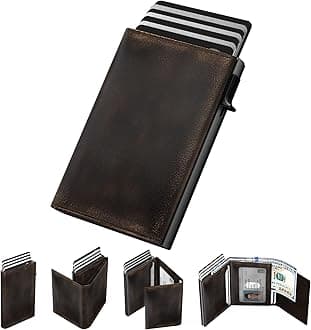 Smart Wallet for Men, ‎‏‏‎ ‎Burnished Black, Morden