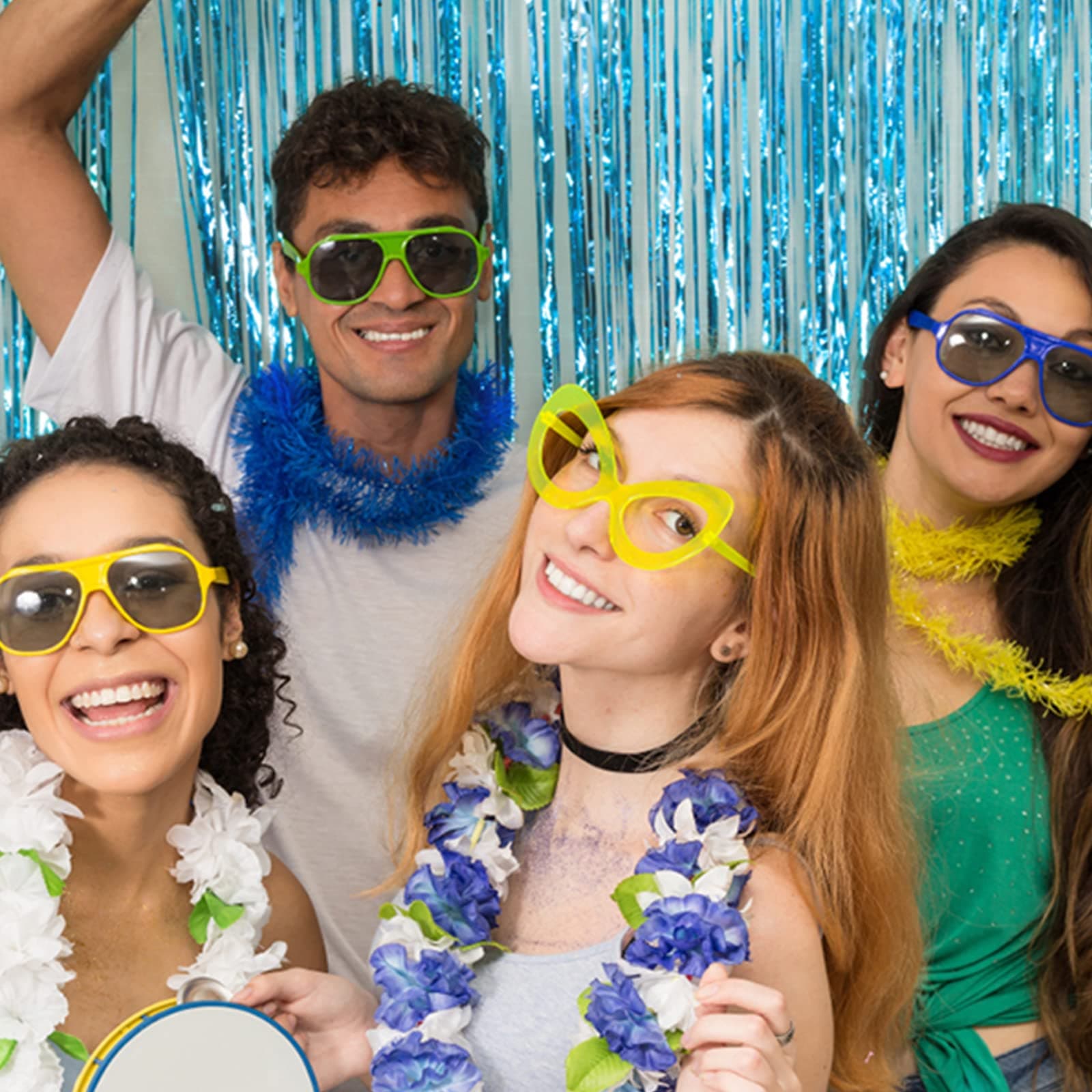 K.E.J. 2 Pack Blue Streamers for Ocean Theme Party Decorations Ocean Theme Party Decorations Ocean Theme Party Decorations Blue Birthday Party Decorations