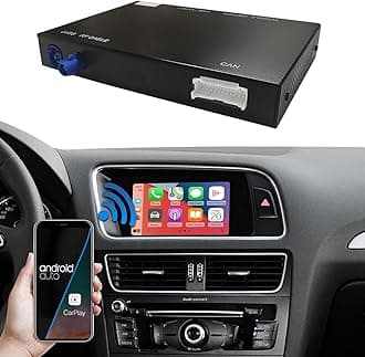 Road Top Wireless CarPlay Android Auto Retrofit Kit for Audi A4 A5 S4 S5 (2009-2015) & Q5 (2009-2017) with 2G MMI/Concert Symphony Radio | CarPlay Interface Decoder Box, Support MirrorLink