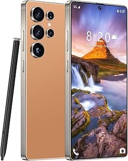 Fadnou I25 Ultra Unlocked Cell Phone, Built in Pen, Smartphone Battery 7000mAh, 6.99" HD Screen Unlocked Phones, 16+512GB 5G The Phone Android 14, Face ID/Fingerprint Lock/GPS (Orange)