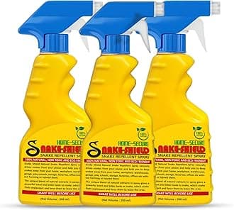 Home-Secure Snake Shield Snake Repellent Spray |Natural Herbal Snake Away Spray | Pet Safe, Non-Toxic, Bio Degradable | Snake Repellent For Outdoors Indoors (Pack of 3)