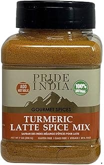 Turmeric Latte Spice Mix 7 oz | Warm Aromatic Flavorful Spice Blend with Turmeric, Cinnamon & Ginger for Golden Milk, Lattes, Tea, Smoothies | Used in Cooking & Drinks