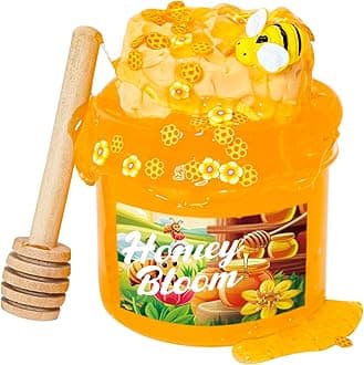 DIY Clay Honey themed slime(7oz) - Jelly Textured Slime - Handmade Slime - ASMR Slime