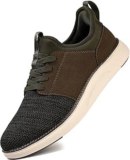 YOLARK Men Casual Dress Shoes Fashion Sneakers Lightweight Breathable Laceless Walking Shoes Gym Tennis Athletic