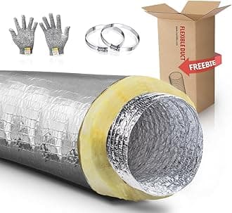 CUCHIILO Insulated Duct 7Inch 25Feet