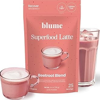 Superfoods Latte - Beetroot Powder, Energy Boosting, Organic Beet Powder, Clove, Cinnamon, Ginger - Vegan, Gluten-Free - 25 Servings