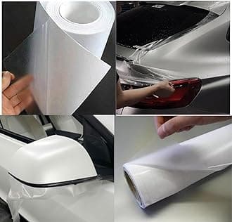 CREON Vinyl Matte Transparent car Protection Film, Air Release Bubble Free Lemination Clear Film (1 FEET by 7 FEET, Clear MAT WRP)