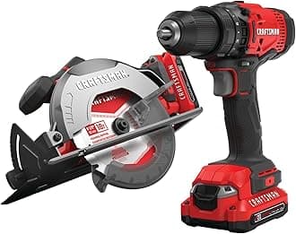 V20 Cordless Power Tool Combo Kit, with Drill/Driver, Circular Saw, 2 Batteries and Charger (CMCK202C2)