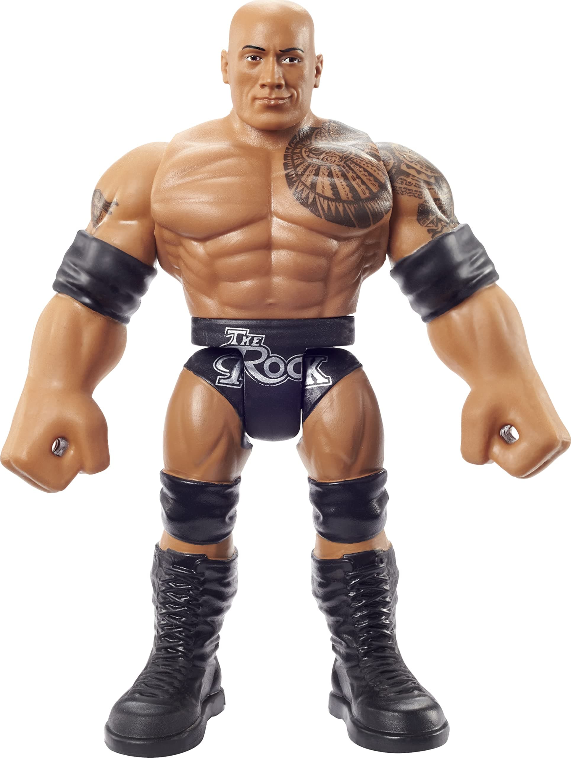 Mattel WWE Bend 'n Bash Posable 5.5-inch The Rock Action Figure