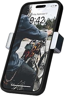 Magnetic Motorcycle Phone Mount - Compatible with Harley Davidson - Premium Billet Aluminum Holder for Gas Tank, High-Speed Magnet Accessories - Fits Most Phones, Steel Blue