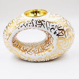 Bakhoor BoSidin New Incense Burner, Charcoal Incense Holder, Frankincense Resin Incense Burner for Home Fragrance, Home Decoration, Meditation, Spa Aromatherapy- Nice Gift for All Occasions (White)