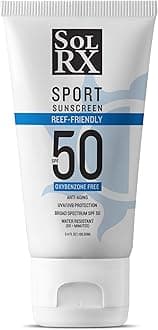 SolRX SPORT SPF 50 Sunscreen - Oxybenzone Free, Fragrance Free - 3.4 oz Tube