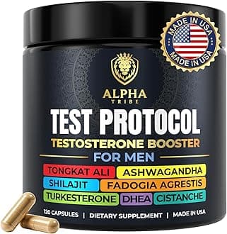 - Alpha Tribe Test Protocol - Elite Natural Testosterone for Men | Testosterone Supplement for Men with Ashwagandha & Tongkat Ali (120 Count Pack of 1)