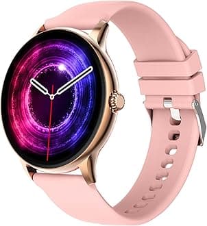 Phoenix Pro 35.3mm (1.39 inch) Bluetooth Calling Smart Watch, AI Voice Assistant, Metal Body with 120+ Sports Modes, SpO2, Heart Rate Monitoring. (Gold Pink)