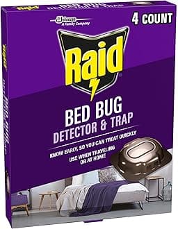 Bed Bug Detector and Trap, For Indoor Use, 4 Count