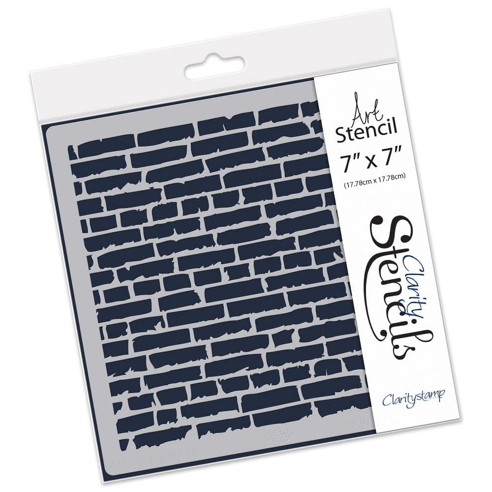 Brick Wall Stencil 7" x 7"