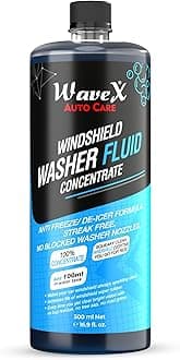 Windshield Washer Fluid for Car 500ml | Car Windshield Cleaner Add 20ml in Windshield Tank | Streak-Free, Crystal Clear Finish with Car Wiper Liquid
