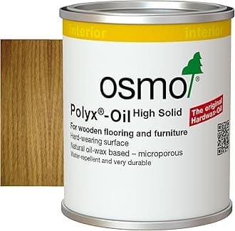 Osmo Polyx®-Oil Tester Size - Hard Wax Oil 3065, Clear Semi-Matt, 125ml - Durable for Wooden Furniture, Water-Resistant Floor Wax, Wood Treatment & Wood Finish - Ideal for Oak, Pine, & More