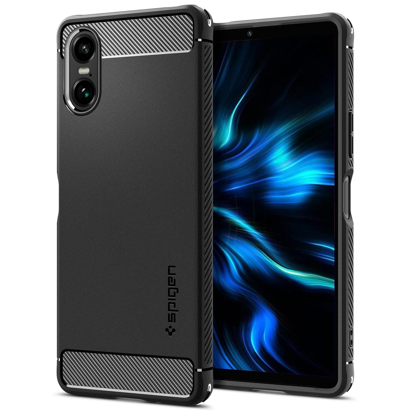 Spigen Rugged Armor Designed for Xperia 10 VI Case (2024) [Military-Grade Protection] - Matte Black
