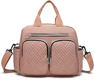 Baby Changing Bag, Multifunction Nappy Bags, Hospital Maternity Tote Handbag, Diaper Messenger with Stroller Straps and Insulated Pockets, for Mum and Dad