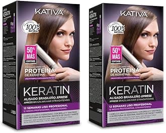 KATIVAKeratin Express Brazilian Straightening Treatment Without Formaldehyde/formol Pack of 2