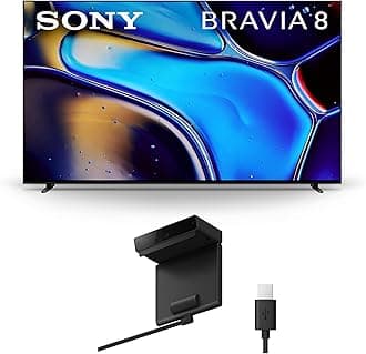 Sony 55 Inch OLED 4K Ultra HD TV BRAVIA 8 Smart Google TV with Dolby Vision HDR and Exclusive Features for PlayStation®5 (K-55XR80), 2024 Model BRAVIA CAM (CMU-BC1)