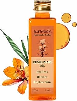 Kumkumadi Oil For Face 100 Ml, Kumkumadi Tailam Face Oil For Glowing Skin, Dark Spot Corrector Face Serum