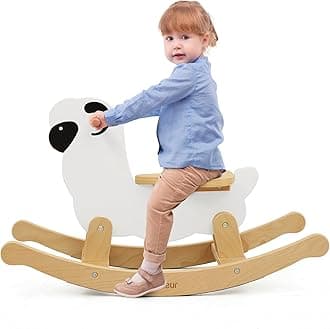 Rocking Horse for Kids 1-3 Years Old, Premium Wooden Rocking Toy for Toddlers for Indoor & Outdoor Activities, Baby Horse Riding Toy for Birthday & Visit Gifts