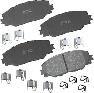 Bendix Premium SBC1211 Ceramic Front Brake Pads for Pontiac Vibe 2010-2009, Scion iM 2016, tC 2016-2011, Toyota Corolla iM 2018-2017, Matrix 2013-2009, Mirai 2020-2016, RAV4 2018-2006