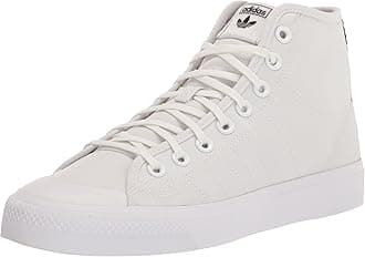 adidas OriginalsOriginals Men's Nizza Hi Sneaker, Cloud White/Cloud White/Off White, 4