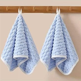 LINEAR Microfiber Hand Towels/Small Size Towel/Face Towel/Towel for Men, Women & Babies/Ultra Soft, Absorbent & Quick Dry Towels for Gym, Travel 300 GSM (Blue)
