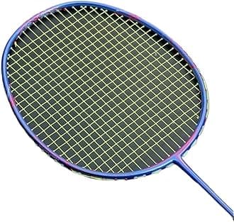 Professional Super Light 8U 62-67g Carbon Fiber Badminton Rackets Strungs Training Raquet 22-30 LBS