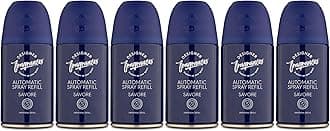Designer Fragrances 6 Pack Savore Automatic Room Spray Universal Refill Air Freshener Cans - For Home & Vehicles – Upto 70 Days of Luxury Lasting Smell - Deodorise & Neutralise Odours – 250ml