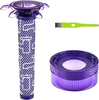 V8 Focus Filter for Dyson Upgraded Filters for Dyson V7 V8 New Version Cordless Vacuum V8 Animal Extra Vacuum SV25 SV37 1 Star Pre-Filters & 1 HEPA Post-Filters Replace to Part # 965661-05 & 967478-05