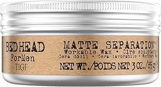 Bed Head for Men Matte Separation Workable Wax, 3 Ounce