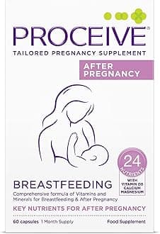 – Proceive® Breastfeeding Supplement - Vitamins for New Mums After Childbirth, 60 Capsules - Vegan