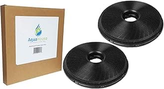 2X AquaHouse 190mm Charcoal Filter Compatible with Various Cooker Hoods by AEG, Britannia, Candy, Electrolux, Zanussi