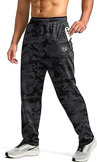 Men's Sweatpants Mesh Lightweight with Zip Pockets Breathable Quick Dry Athletic Pants for Workout Running