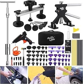 Super PDR 75Pcs PDR Kits Car Auto Body Paintless Dent Removal Repair Tool Dent Lifter Kit Bridge Glue Puller Set