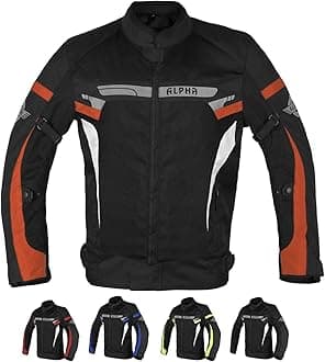ALPHA CYCLE GEARBREATHABLE BIKERS RIDING PROTECTION MOTORCYCLE JACKET MESH CE ARMORED