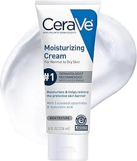 CeraVe, Moisturizing Cream, For Normal to Dry Skin, Daily Face Body Moisturizer (57g Travel Size)