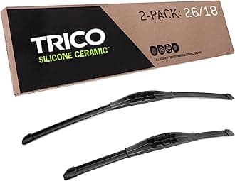 TRICO Silicone Ceramic™ (90-2618) 26 & 18 Inch Pack of 2 Automotive Replacement Windshield Wiper Blades For my Car, Ceramic Coated Silicone Super Premium Beam Blade for Select Vehicle Models